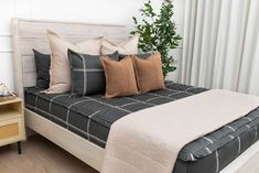 Beddys Bedding, Bedding Style, Girls Bunk Beds, Euro Pillow Covers, Zipper Bedding, Murphy Wall Beds, Plaid Bedding, Moody Interiors