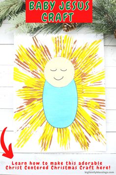 an easy christmas craft for babies to make with crayons, glue and paper