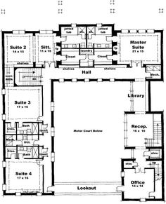 the first floor plan for an old house