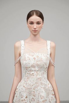 Women's Tracy Tulip Strappy Embroidered Lace Midi Dress S/M/L White MEAN BLVD Elegant Lace Evening Dress With Sheer Bodice, Elegant Lace Dress With Sheer Bodice, Lace Gown With Spaghetti Straps For Gala, Wedding Evening Dress With Lace Bodice And Spaghetti Straps, Delicate Lace Sleeveless Gala Dress, Gala Lace Dress With Scalloped Lace And Sweetheart Neckline, Formal Dress With Spaghetti Straps And Delicate Lace, Elegant Midi Dress With Delicate Straps, Sweetheart Neckline Lace Dress With Lace Top