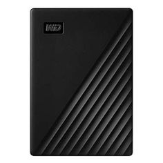 the western digital wd my passport portable hard drive is shown in front of a white background