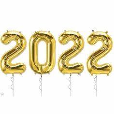 2022 number balloons shown in gold 2022 Balloons, Nye Balloons, Football Locker Decorations, Graduation Ball, Prom Backdrops, Gold Number Balloons, Pretty Balloons, Gold Foil Balloons, Park Ideas