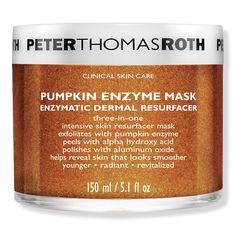 Pumpkin Enzyme Mask Enzymatic Dermal Resurfacer - PUMPKIN ENZYME MASK 5.0OZBenefitsAddresses the look of a dull, aging complexionExfoliates with Pumpkin Enzyme, peels with Alpha Hydroxy Acid and polishes with Aluminum Oxide CrystalsHelps even the look of skin tone and smooth the look of fine lines and wrinklesLeaves skin appearing smoother, younger and more radiantKey IngredientsPumpkin Enzyme - Provides enzymatic exfoliation to help smooth skin's surfaceAlpha Hydroxy Acid (AHA) - Chemically pee Pumpkin Facial Mask, Pumpkin Facial, Best Diy Face Mask, Enzyme Mask, Pumpkin Enzyme Mask, Exfoliating Face Mask, Enzyme Peel, Healthy Remedies, Pumpkin Mask