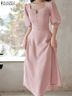 Coat Burkha, Modest Dresses Casual Classy, Elegant Long Dress, فس�تان سهرة, Classy Dress Outfits, Half Sleeve Dresses, Midi Dress Party