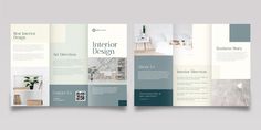 a brochure design for interior design