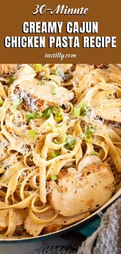 Creamy Cajun Chicken Pasta is a flavorful, 30-minute recipe with a rich sauce and tender chicken. Try it for a quick, comforting meal! #ComfortFood Cajun Chicken Pasta Recipe, Creamy Cajun Chicken Pasta, Creamy Cajun Chicken, Cajun Chicken Pasta Recipes, Cajun Pasta, Cajun Chicken Pasta, Chicken Breast Seasoning, Spicy Dishes, Cajun Chicken