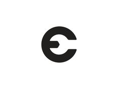 the letter c is shown in black and white