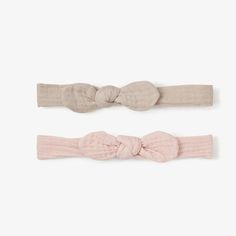 Soft Organic Muslin Bow Wrap Style, Elasticized 2 Piece Set Presented On Header Card Fits Babies 0-12 Months Wipe Clean As Needed Plastic Girl, Crochet Hair Clips, Pink Glam, Cotton Headband, Baby Bow Headband, Girl Christening