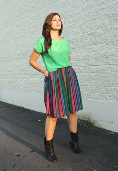 #fashion #ootd #skirt #color Colorful leaves adorn the trees now, but soon they will fall and winter will be upon us. Don't let the darker months cast a shadow on your brighter wardrobe pieces. Wardrobe Pieces, Asheville Nc, Colorful Leaves, Asheville, Fall And Winter, Daily Outfits, Don't Let, Midi Skirt, Trees