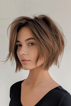 Hair Lob, Messy Bob Haircut, Glamorous Hairstyles, Haircut Pixie, Hairstyles Layered, Haircut Medium, Messy Bob, Messy Haircut, Pixie Bob Haircut