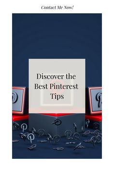 the cover of an article about pinterest tips