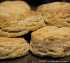 several biscuits stacked on top of each other