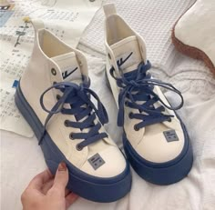 Korean Sneakers Aesthetic, Korean Shoes For Women, Cute Korean Shoes, High Cut Shoes, Korean Shoes, Pretty Shoes Sneakers