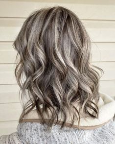 Ash Gray Hair with Lowlights Hair Color For Gray Hair, Color For Gray Hair, Ash Grey Hair, Best Hair Color