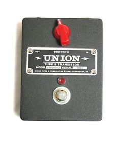 the union tube and transistoer switch box is shown in this close up photo