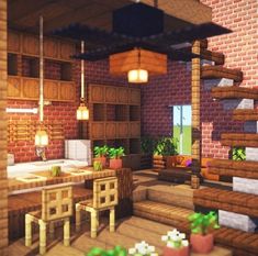 Minecraft Interior Design Kitchen Modern Minecraft Blueprint, Mansion Minecraft, Minecraft House Interior, Mobs Minecraft, Interior Minecraft, Memes Minecraft, Minecraft Garden, Case Minecraft, Minecraft Decoration