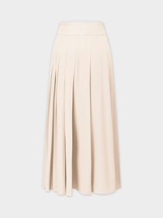 Expertly crafted for both style and comfort, the Yolk Pleated Skirt 37"-Ivory offers a timeless and elegant look. With its flattering yolk waistband and delicate pleats, this skirt provides a flattering fit. Beige Fitted Cotton Pleated Skirt, Beige Pleated Cotton Skirt, Casual Non-stretch Beige Pleated Skirt, Beige Full Pleated Skirt, Relaxed Fit, Beige A-line Pleated Maxi Skirt, Teen Skirts, Elegant Look, Teen Top, Dresses For Teens