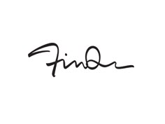 the word find written in cursive ink