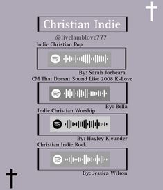 the christian index is shown in black and white, with an image of a cross above it