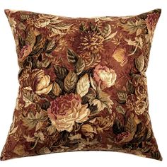 a decorative pillow with flowers on it