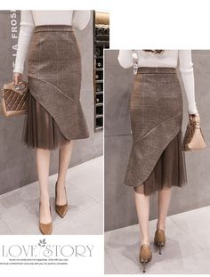 9342025711_1259478815 Wool Skirt Outfit Winter, Wool Skirt Outfit, Skirts Winter, Warm Skirts, Dress Skirts, Skirt Inspiration, Gaun Fashion, Pretty Skirts, Skirt Patterns Sewing