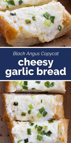 black angus copycat cheesy garlic bread is an easy appetizer for any occasion