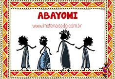 an image of three women dancing in front of the words abayomi on it