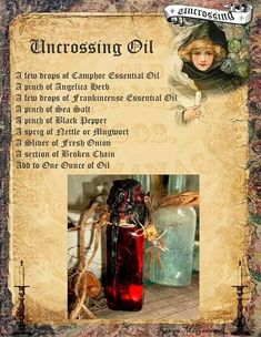 Uncrossing Oil, Hoodoo Oils, Hoodoo Magic, Conjure Oil