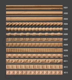 the different types of wood moulding