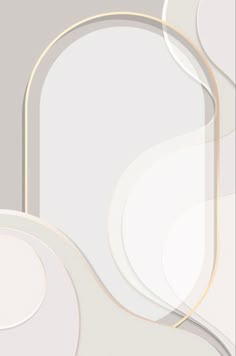 an abstract white and gold background with circles on the bottom, in shades of gray