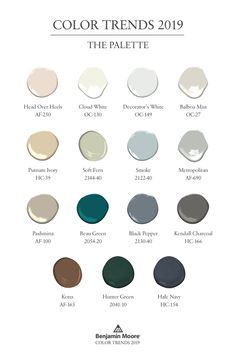 the color trend for the palette