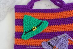 Easy Crochet Witch Hat Applique