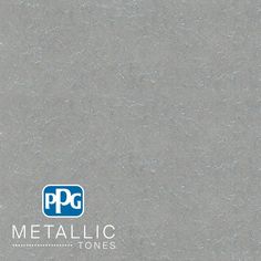 the logo for metallic tones is shown on a gray background with blue and white letters