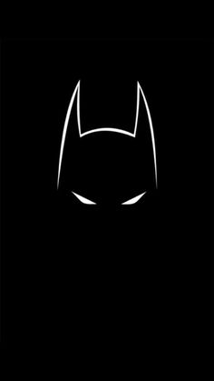 the batman symbol is shown in white on a black background, and it appears to be drawn