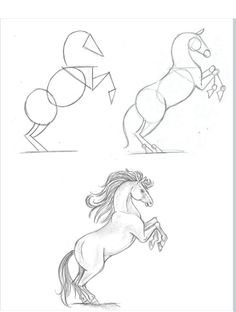 Horse Drawing Tutorial, Horse Art Drawing, Art Tools Drawing, Horse Drawing, Horse Drawings, Easy Doodles Drawings, Easy Drawings Sketches