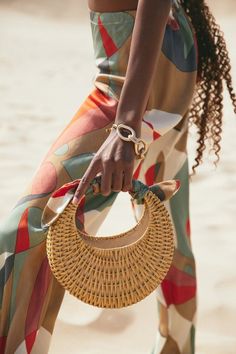 Cult Gaia Bag, Bamboo Bag, Clutches For Women, Manhattan Toy, Raffia Bag, Cult Gaia, Resort Wear