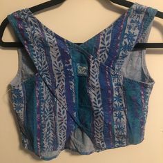 Urban Outfitters Op Cropped Woven Tank Top - Blue/Purple, S Thrift List, Urban Outfitters Tops, Blue Purple, Blue And Purple, Urban Outfitters, Color Blue, Cute Outfits, Tank Top, Fashion Outfits