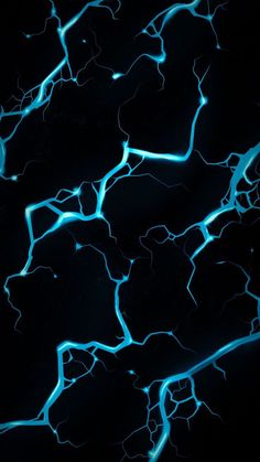 an image of some blue lights in the dark