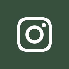 the instagram logo is shown in white on a dark green background, and it appears to be an instagram button