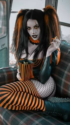 Angelica Rose, Goth Women, Goth Beauty, Gothic Beauty, Gothic Girls, Dark Beauty, Cosplay Outfits, Gothic Fashion, Harley Quinn