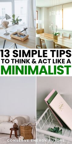 the top ten simple tips to think and act like a minimalist