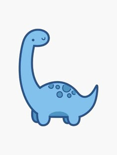 a blue dinosaur with spots on it's body