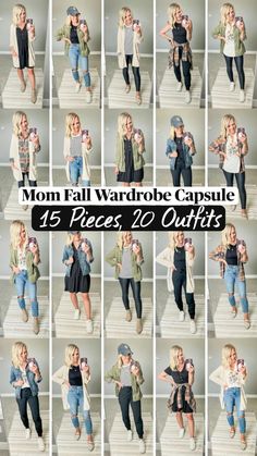 Chic Mom Outfits, Capsule Wardrobe Casual, Mom Wardrobe, Mom Fall, Wardrobe Capsule, Capsule Outfits