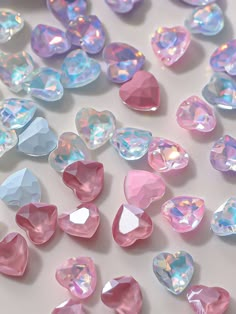 Multicolor  Collar  Glass  3D Decoration Embellished   Beauty Tools Crystal Heart Aesthetic, Pink Aesthetic Crystal, Pink Crystal Aesthetic Wallpaper, Pastel Crystals Aesthetic, Iridescent Aesthetic, Pink Glitter Hearts Wallpaper, Iridescent Decor, Heart Gem, Nail Gems