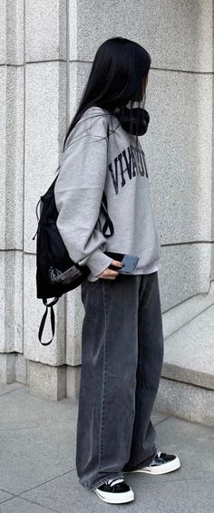 Baggy Clothes Outfit, Baggy Outfit Ideas, Outfits Baggy, Baggy Style