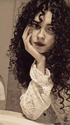 Curly Black Hair, Curly Hair Subliminal, Curly Hair Cottagecore, Fairycore Hairstyle Curly, Long Black Curly Hair Aesthetic, Ethereal Aesthetic Curly Hair, Black Hair Aesthetic, Dyed Curly Hair, Curls For Long Hair