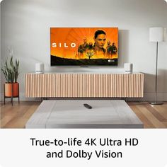 a flat screen tv sitting on top of a wooden entertainment center