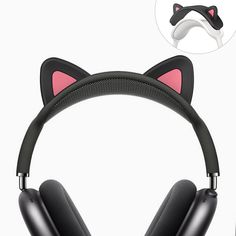 a pair of headphones with cat ears