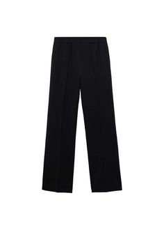 Fall Ankle-length Pants With Ribbed Waistband, Fall Pants With Ribbed Waistband, Elegant Stretch Pants With Ribbed Waistband, Fall Ankle Pants With Ribbed Waistband, Straight Leg Workwear Bottoms With Ribbed Waistband, Straight Leg Bottoms With Ribbed Waistband For Work, Tapered Leg Bottoms With Ribbed Waistband For Work, Workwear Straight Leg Bottoms With Ribbed Waistband, Workwear Bottoms With Ribbed Waistband And Straight Leg