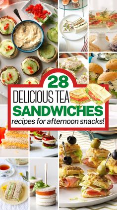 28 delicious tea sandwiches recipes for afternoon snacks